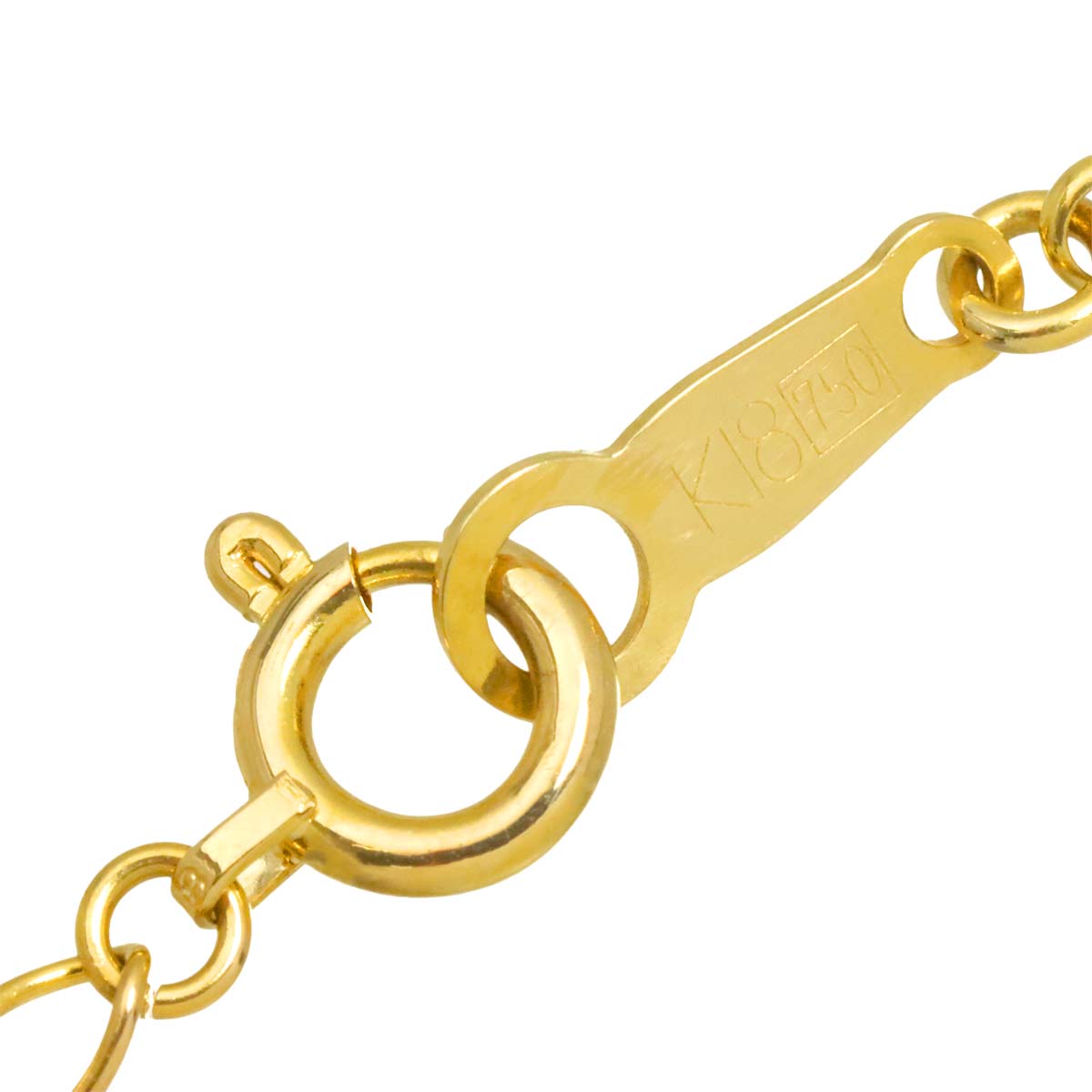 Diamond 0.22ct Necklace 18K YG Yellow Gold 750