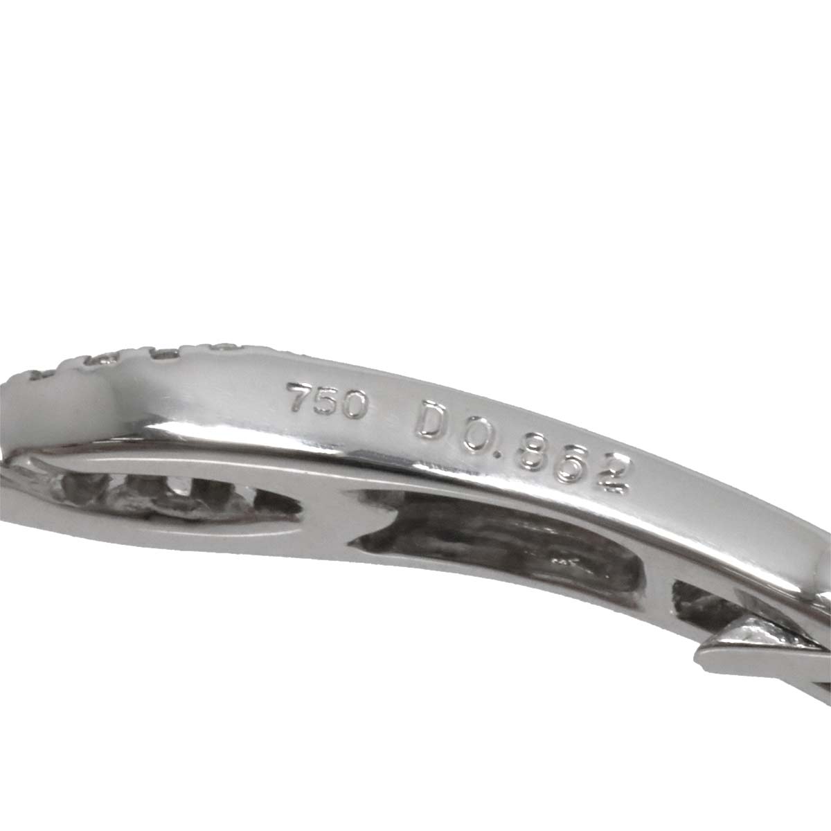 Diamond 0.862ct Bracelet 18K K18 WG White Gold 750