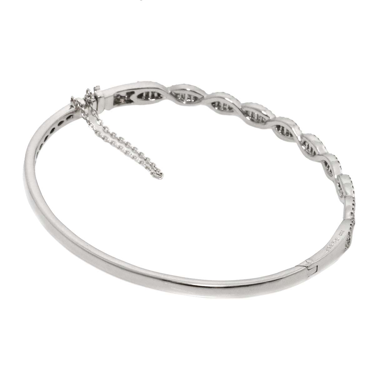 Diamond 0.862ct Bracelet 18K K18 WG White Gold 750