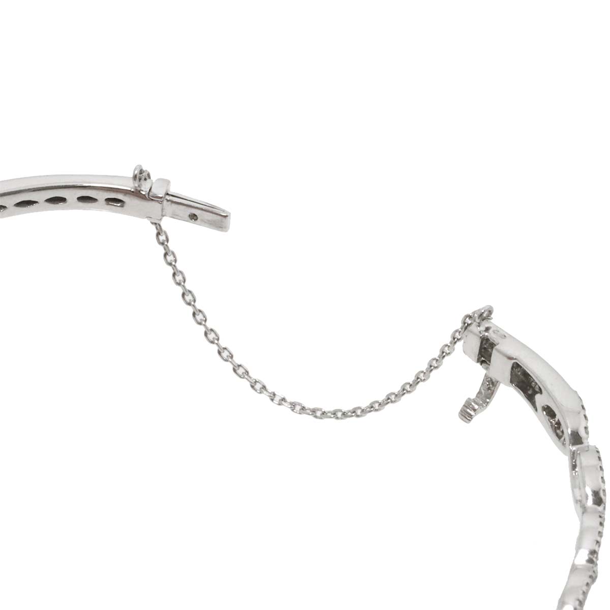 Diamond 0.862ct Bracelet 18K K18 WG White Gold 750