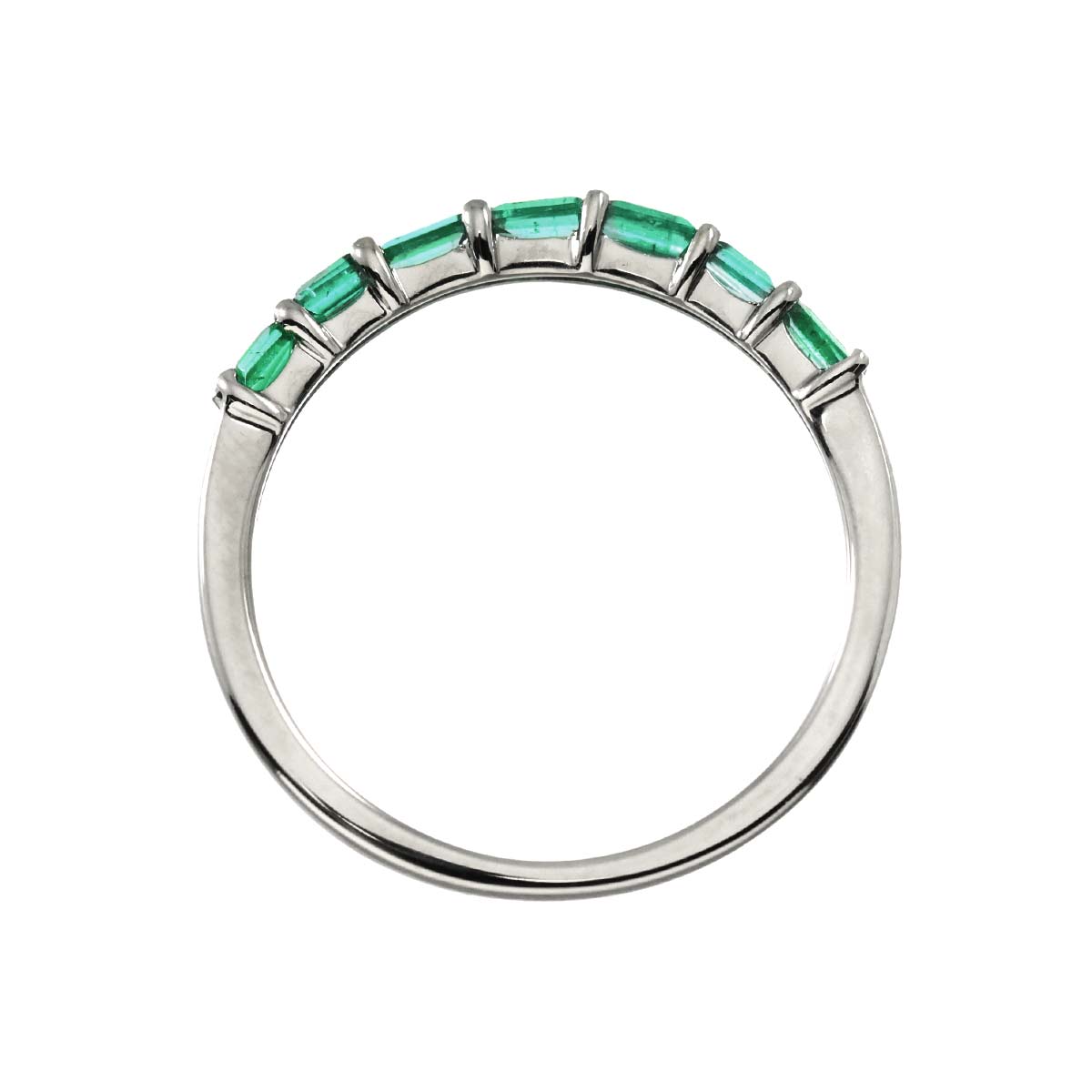 Emerald 0.30ct Ring Pt Platinum size6.25-6.5(US)