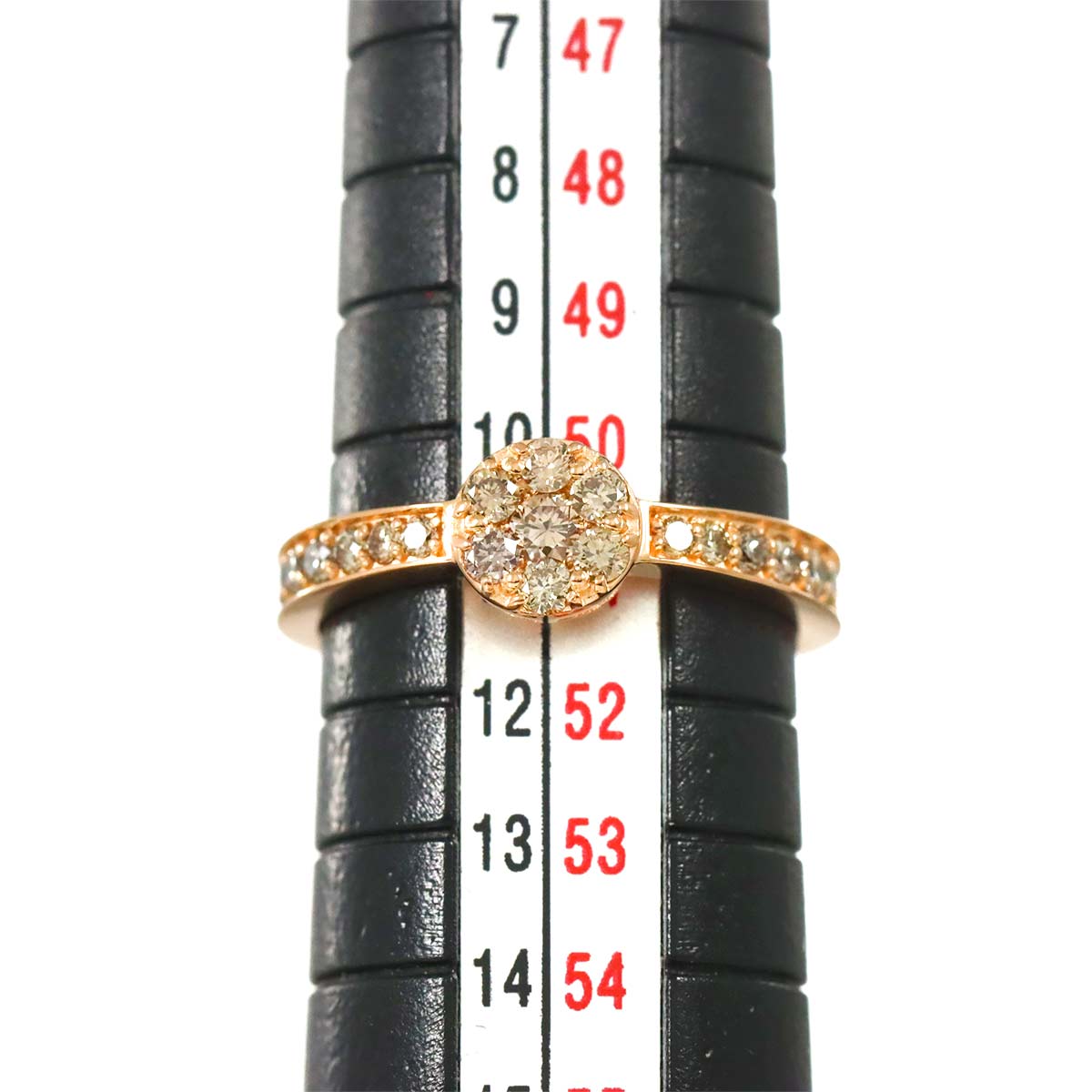 BrownDiamond 0.60ct Ring 18K K18 PG 750 size5.5-5.75(US)