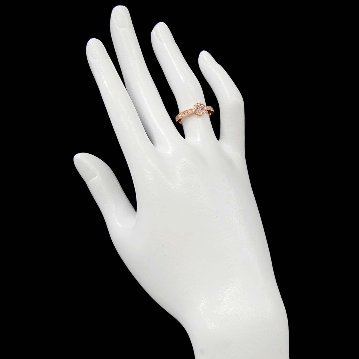 BrownDiamond 0.60ct Ring 18K K18 PG 750 size5.5-5.75(US)