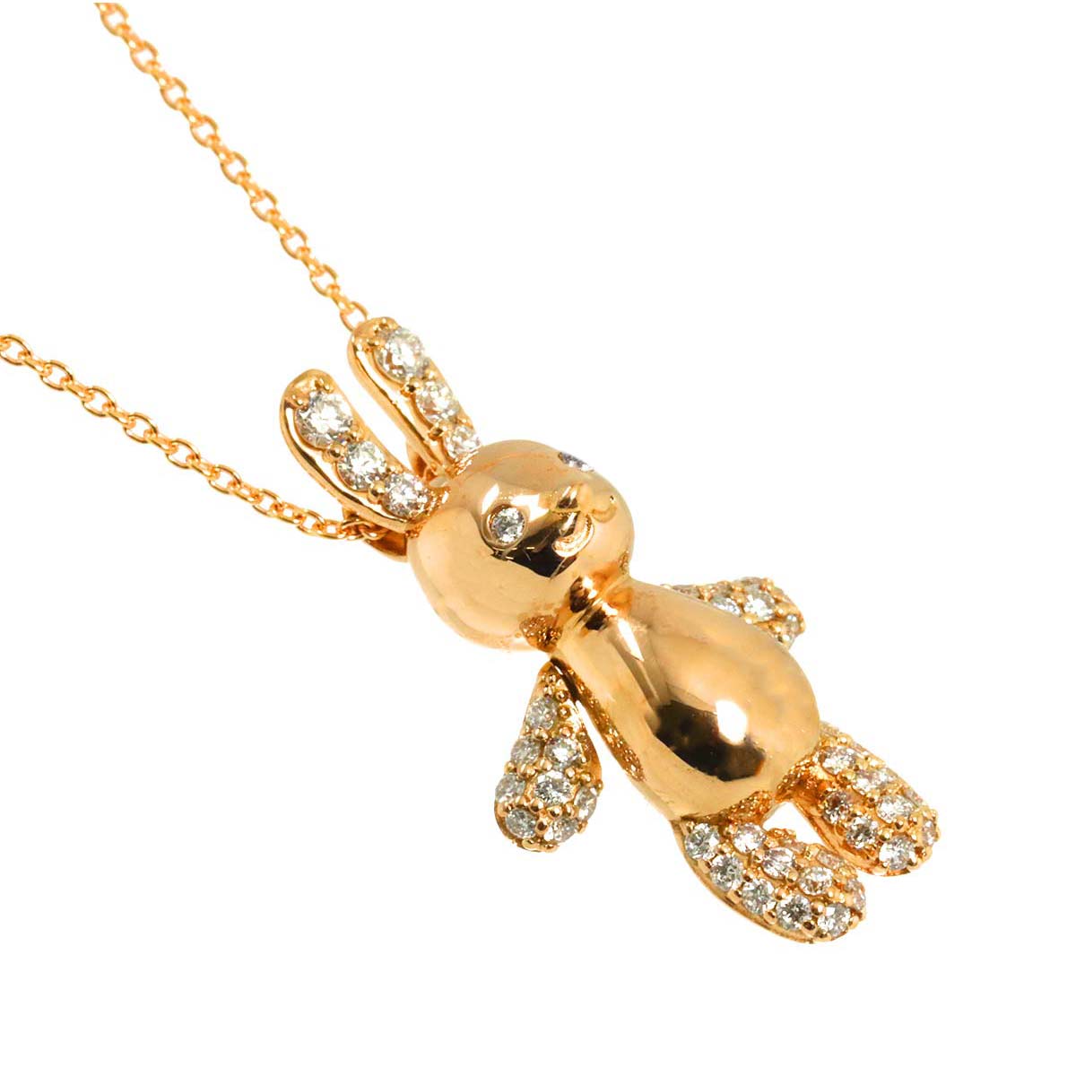 Diamond 0.25ct Necklace 18K PG 750