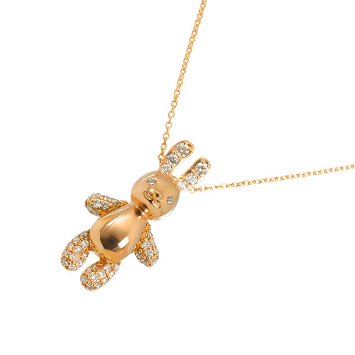 Diamond 0.25ct Necklace 18K PG 750