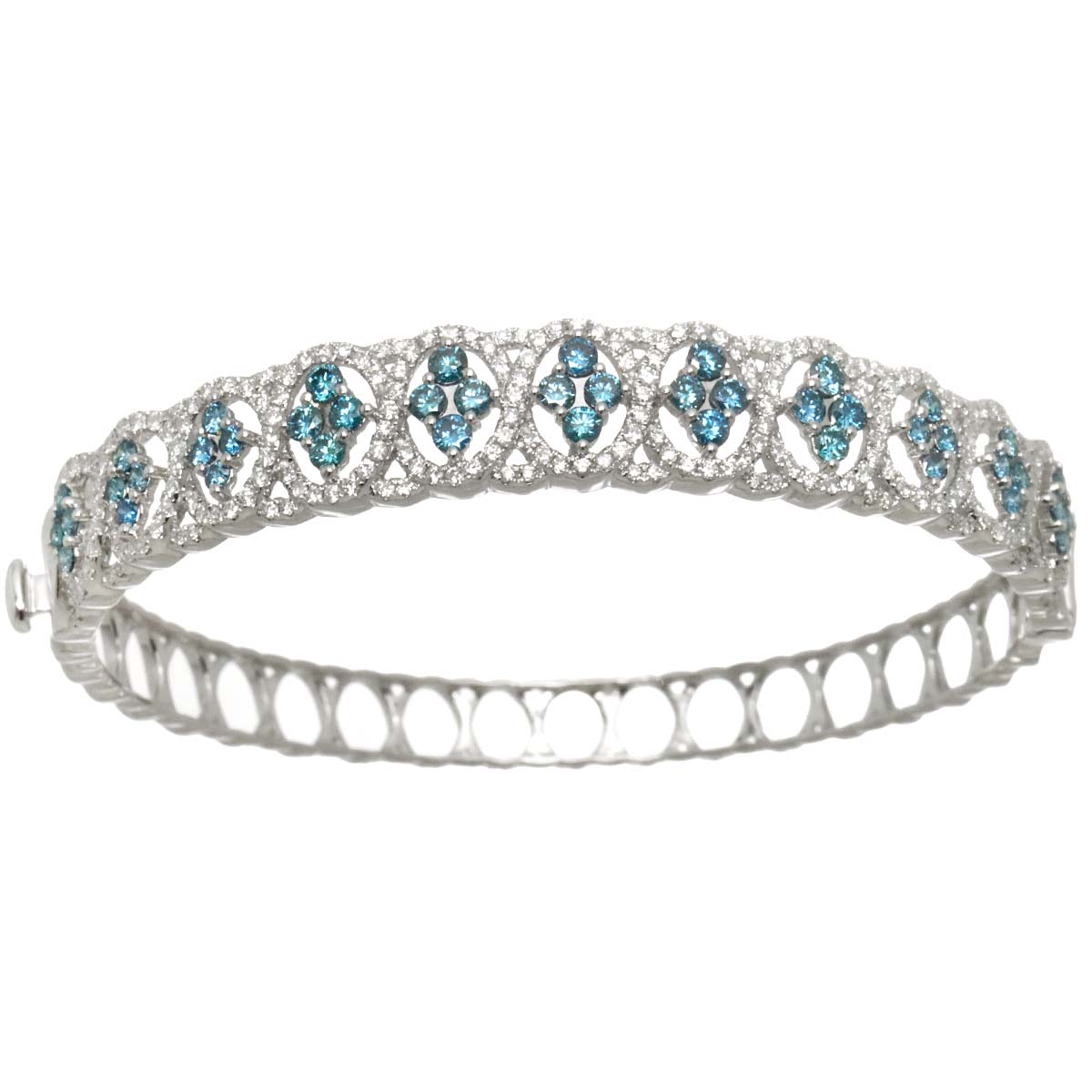 Treat Diamond 1.75ct Diamond 1.45ct Bracelet 18K K18 WG White Gold 750