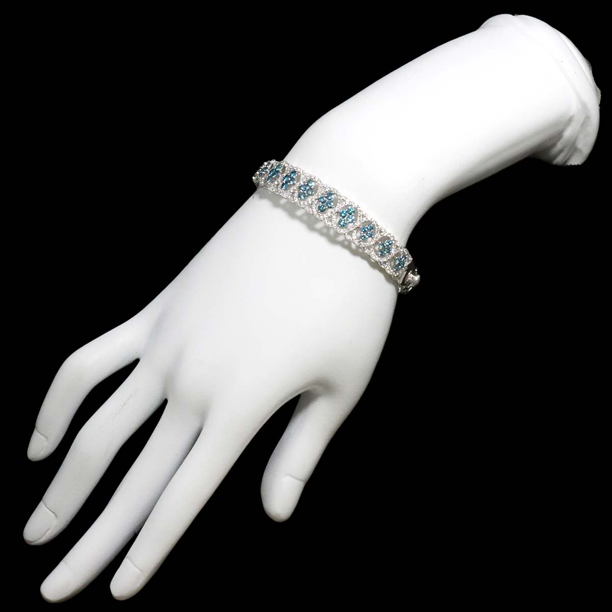 Treat Diamond 1.75ct Diamond 1.45ct Bracelet 18K K18 WG White Gold 750
