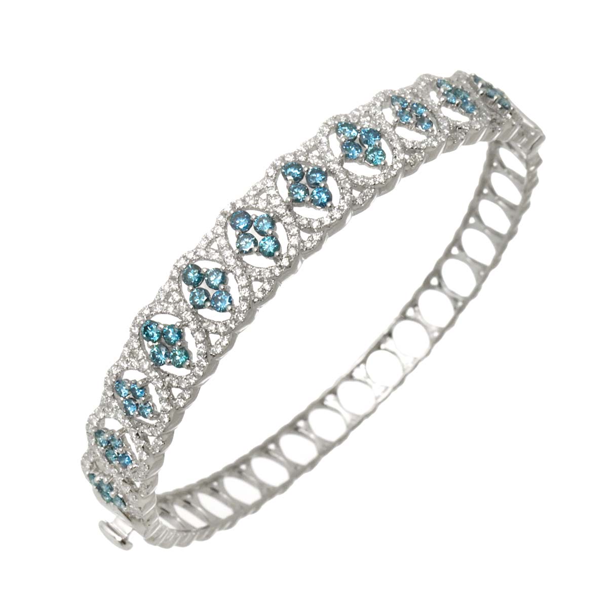 Treat Diamond 1.75ct Diamond 1.45ct Bracelet 18K K18 WG White Gold 750