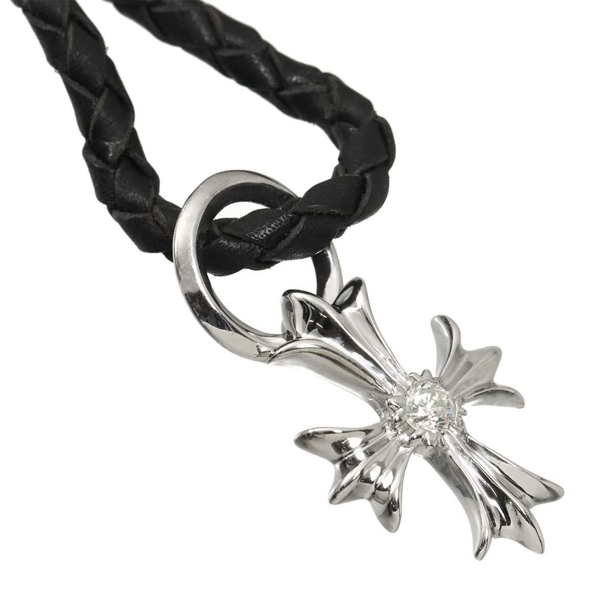 Diamond 0.338ct Necklace 18K WG White Gold 750