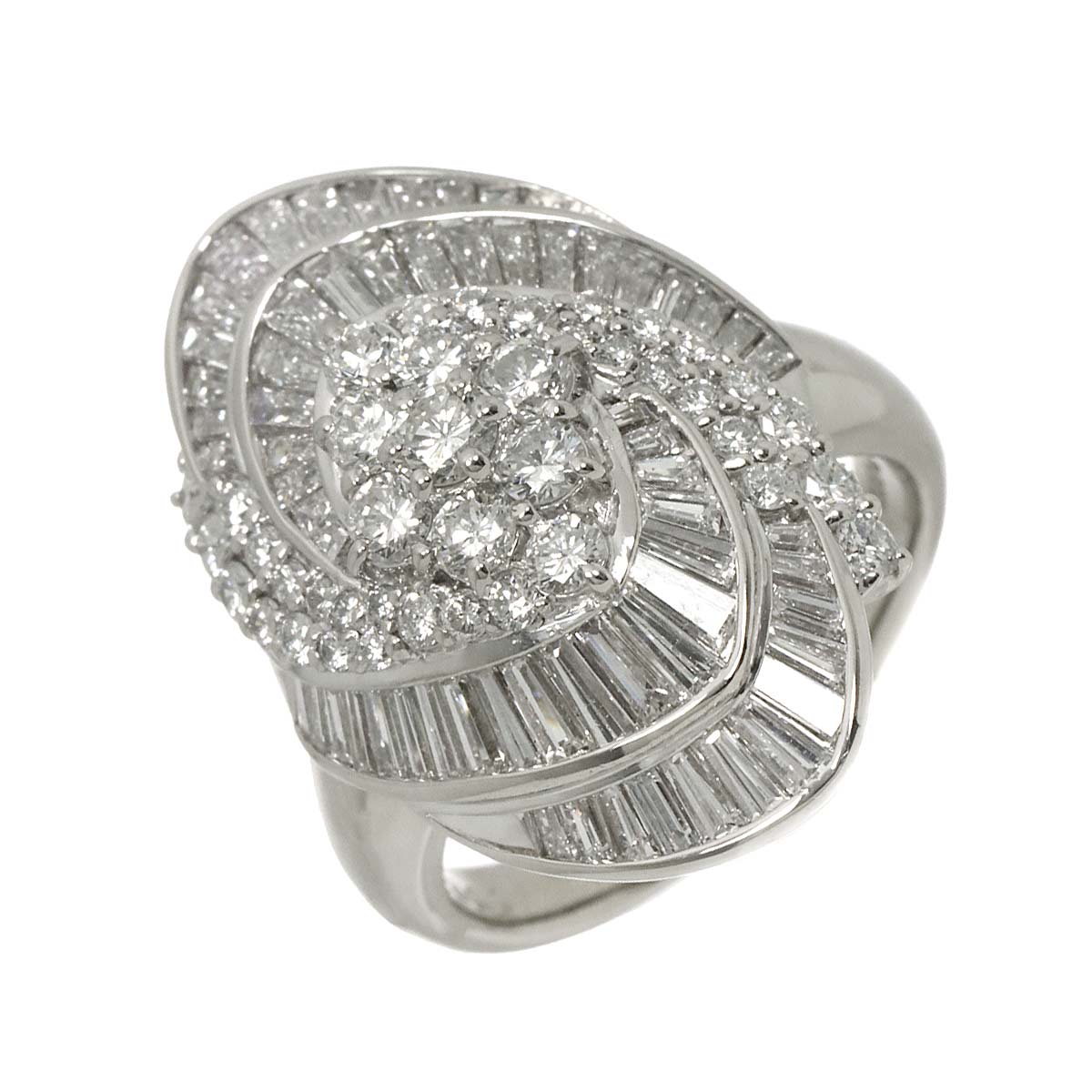 Diamond 3.01ct Ring Pt Platinum size7.25(US)