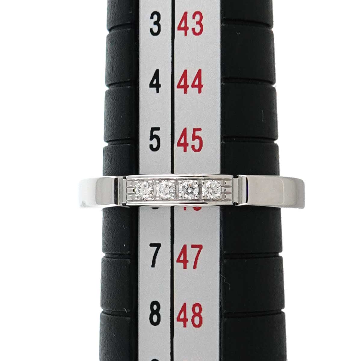 Maillon Panthere Ring Diamond 18K WG 750 Size46 3.75(US)