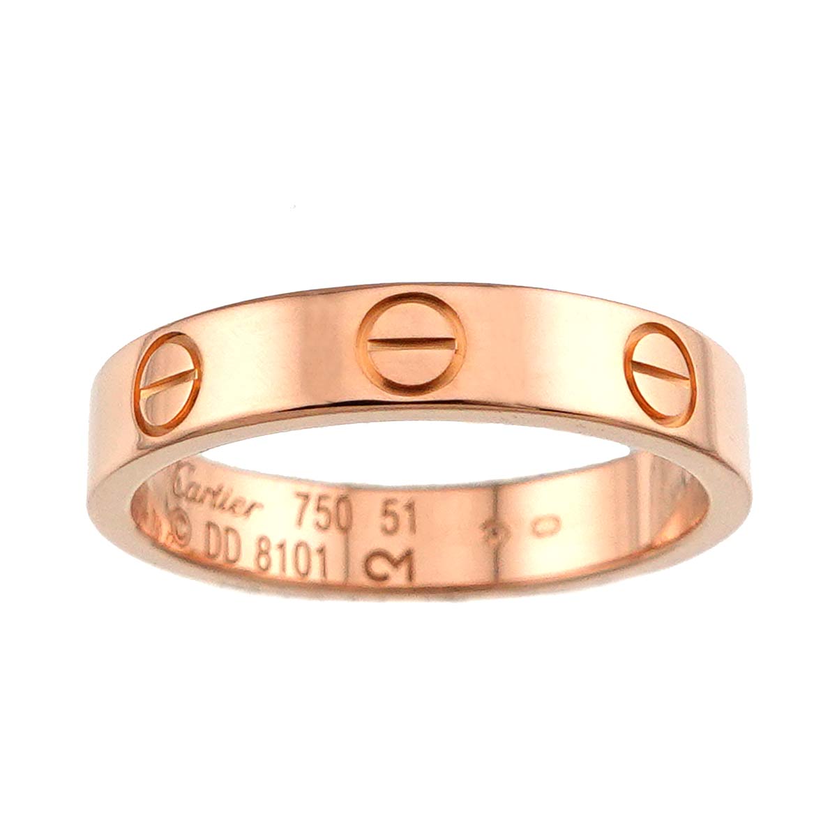 Mini Love Ring 18K Pink Gold 750 size51 5.25-5.5(US)