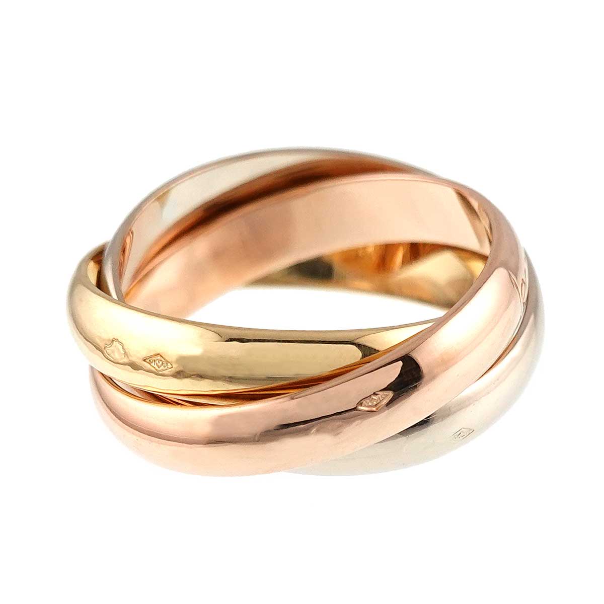 Trinity MM Ring 18K YG WG PG 750 Size50 5-5.25(US)