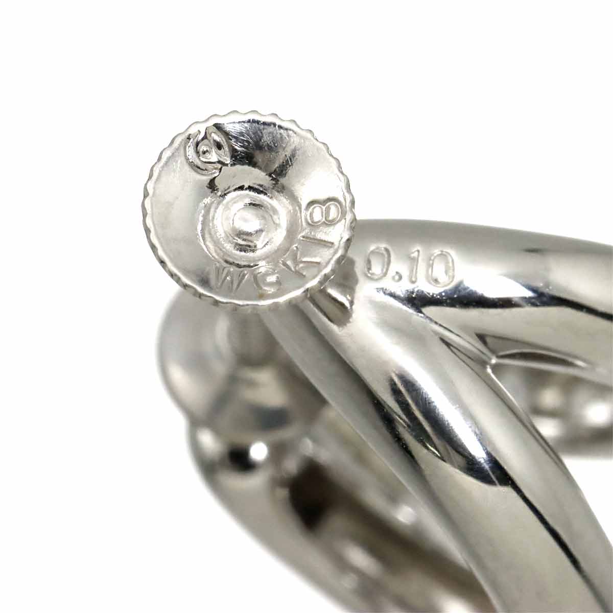 Diamond 0.10ct Earring 18K WG 750 One Piece only