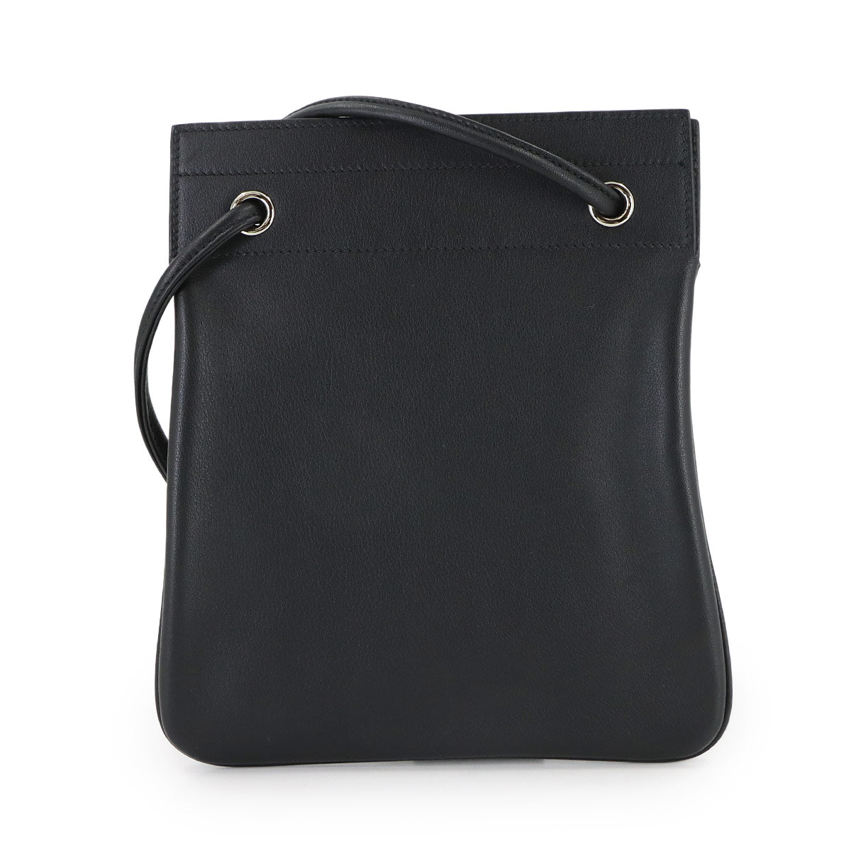 Aline Mini Shoulder Bag Veau Swift Black Purse