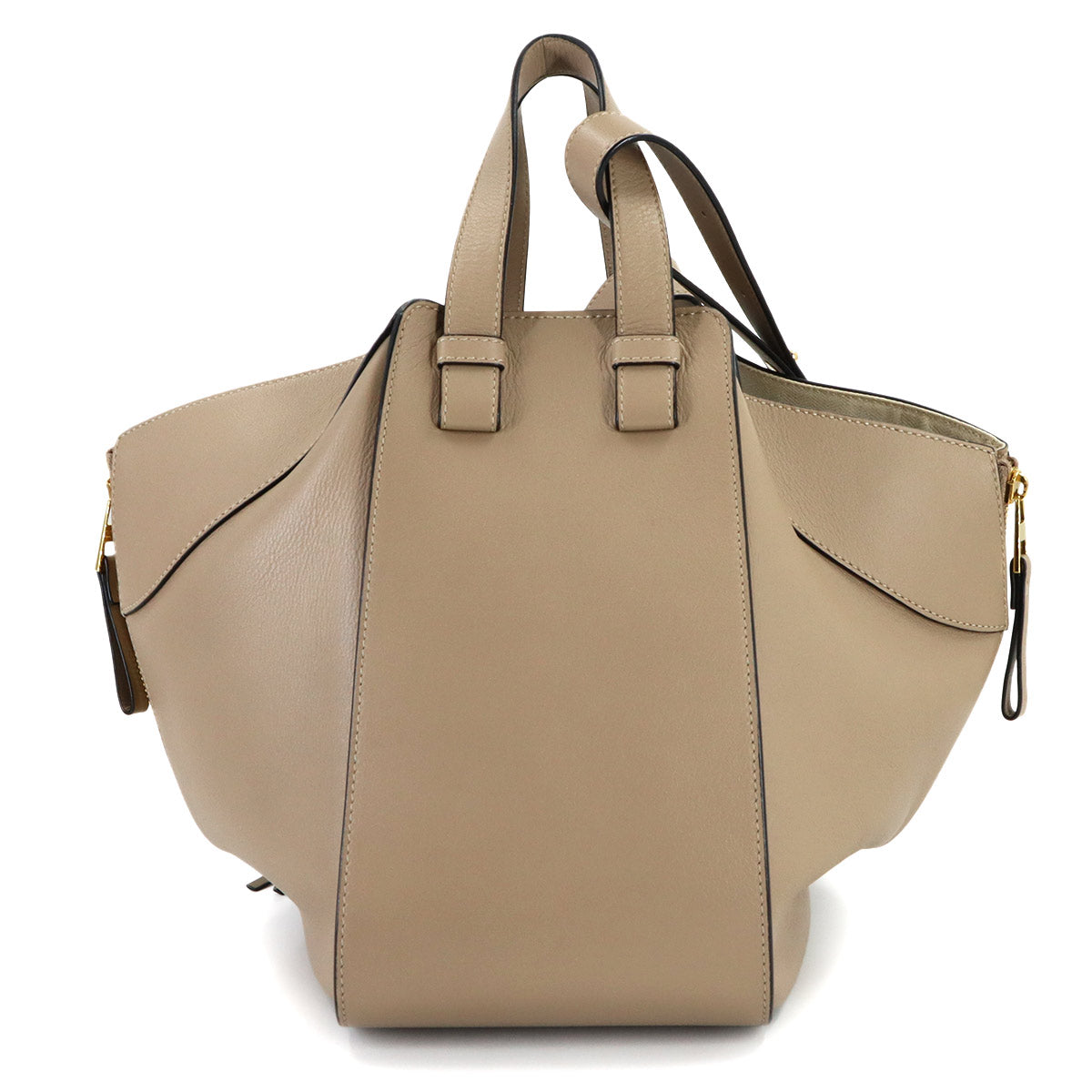 Hammock Small Hand Shoulder Bag Leather Beige Purse
