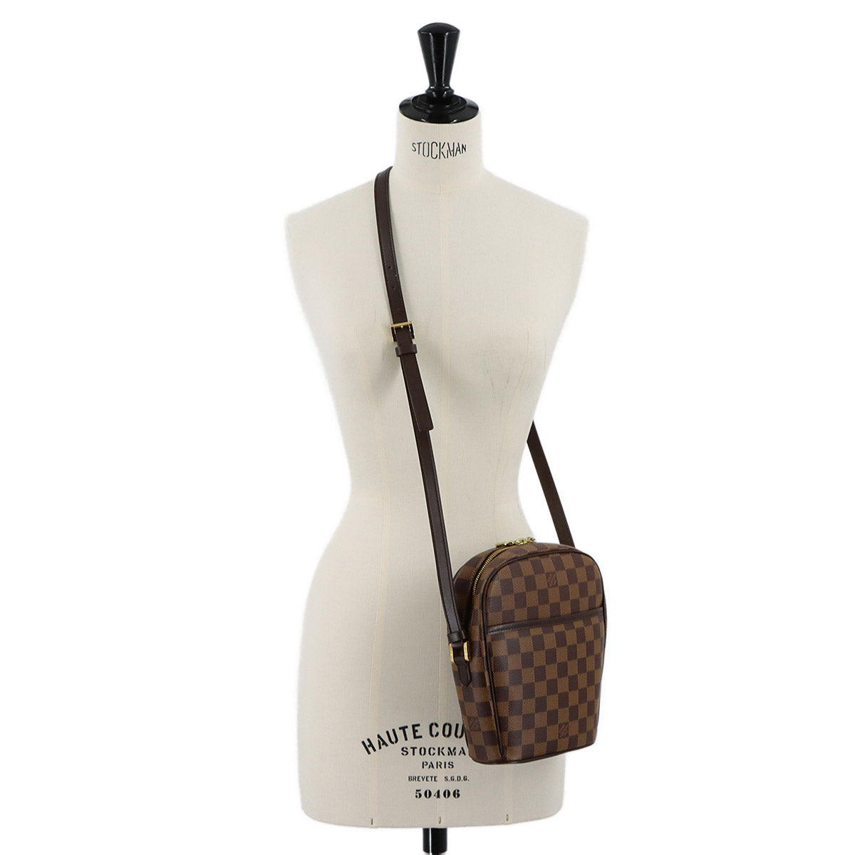 Damier Ipanema PM Shoulder Bag Ebene N51294 Purse