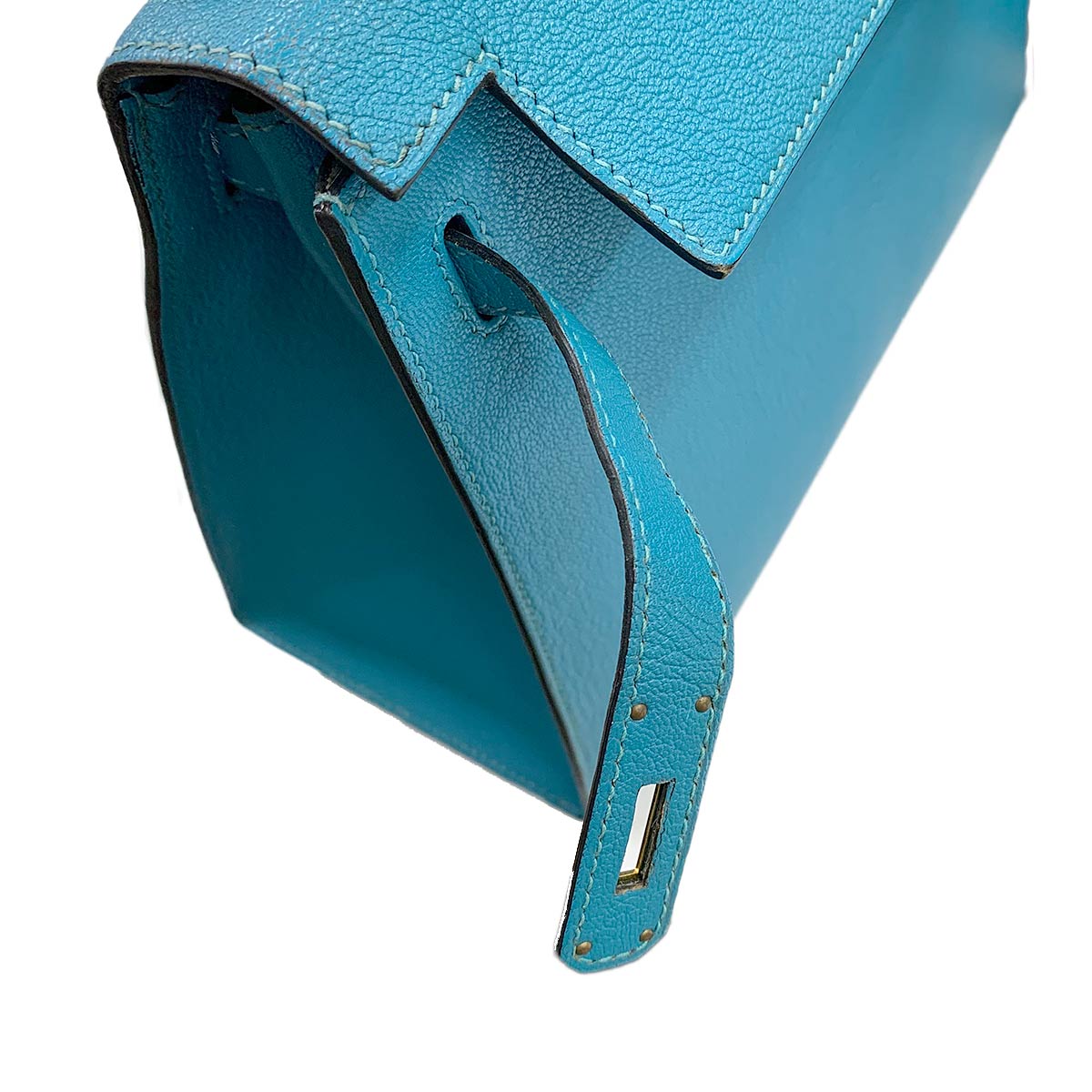 Kelly 28 Personal SPO Chevre Bleu Azteque Gris Mouette