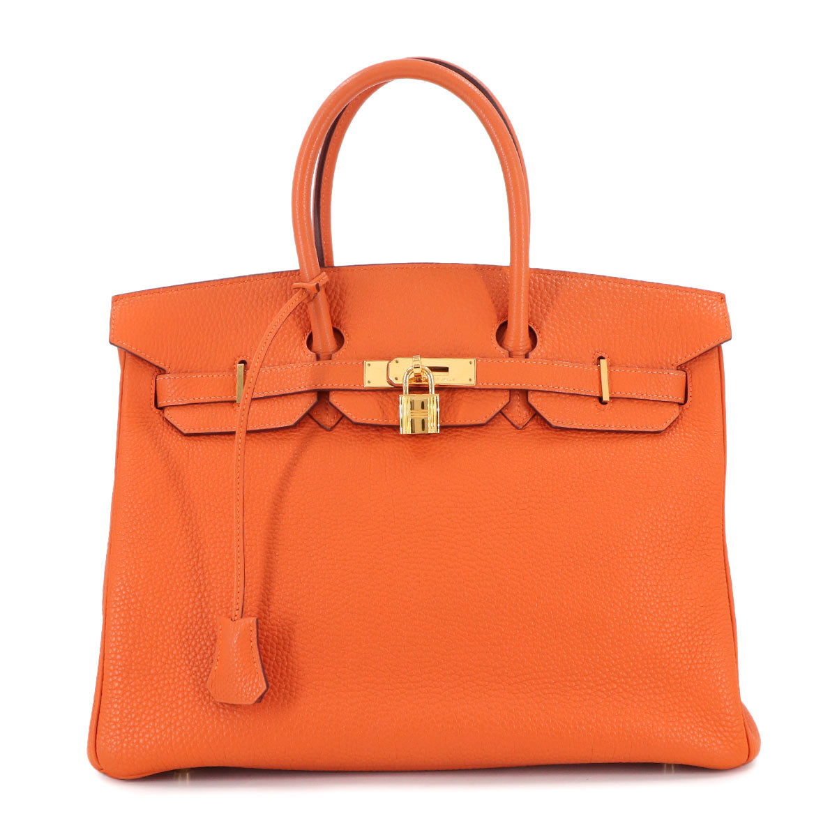 Birkin 35 Hand Bag Togo Orange Purse