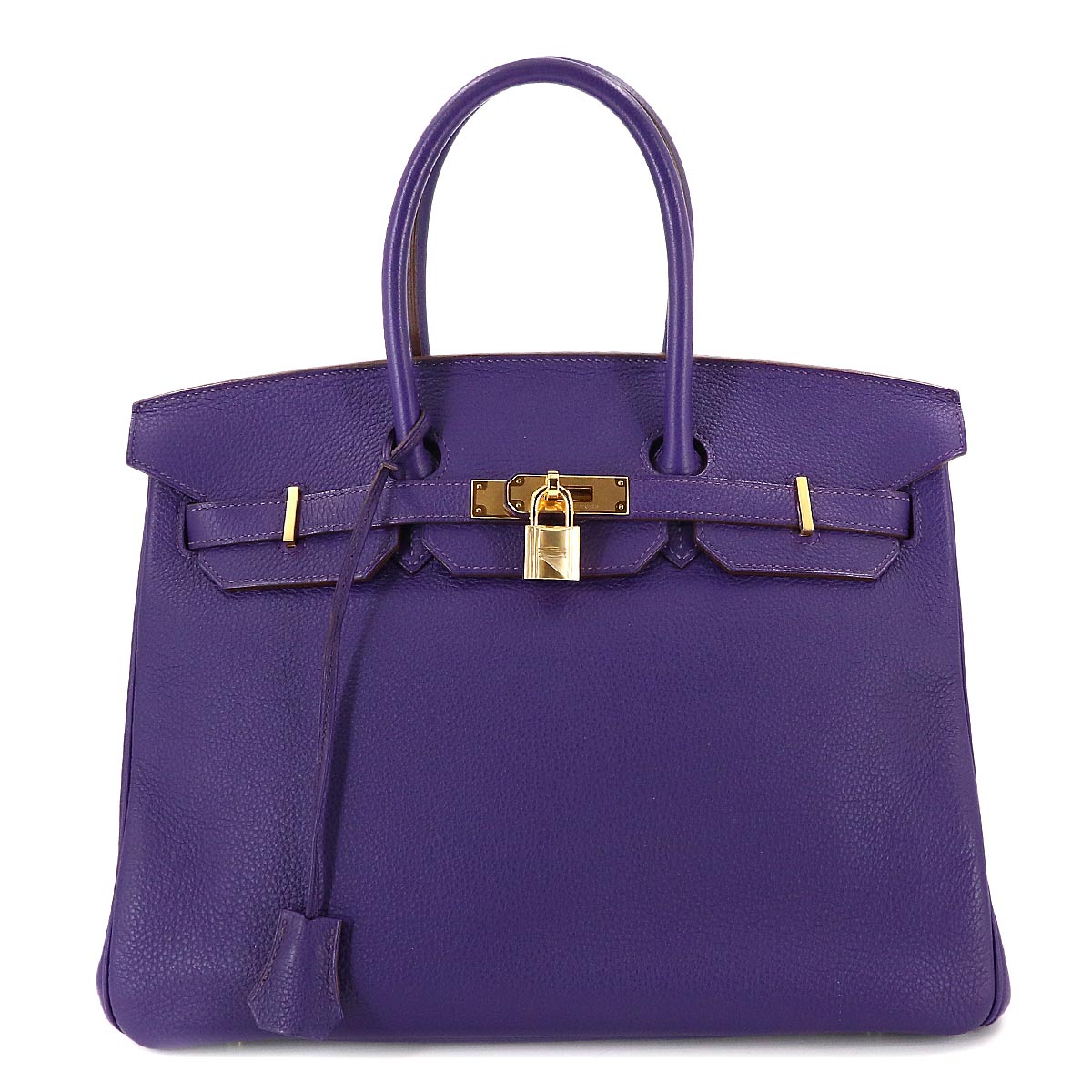 Birkin 35 Veau Togo Iris Hand Bag Purple Purse