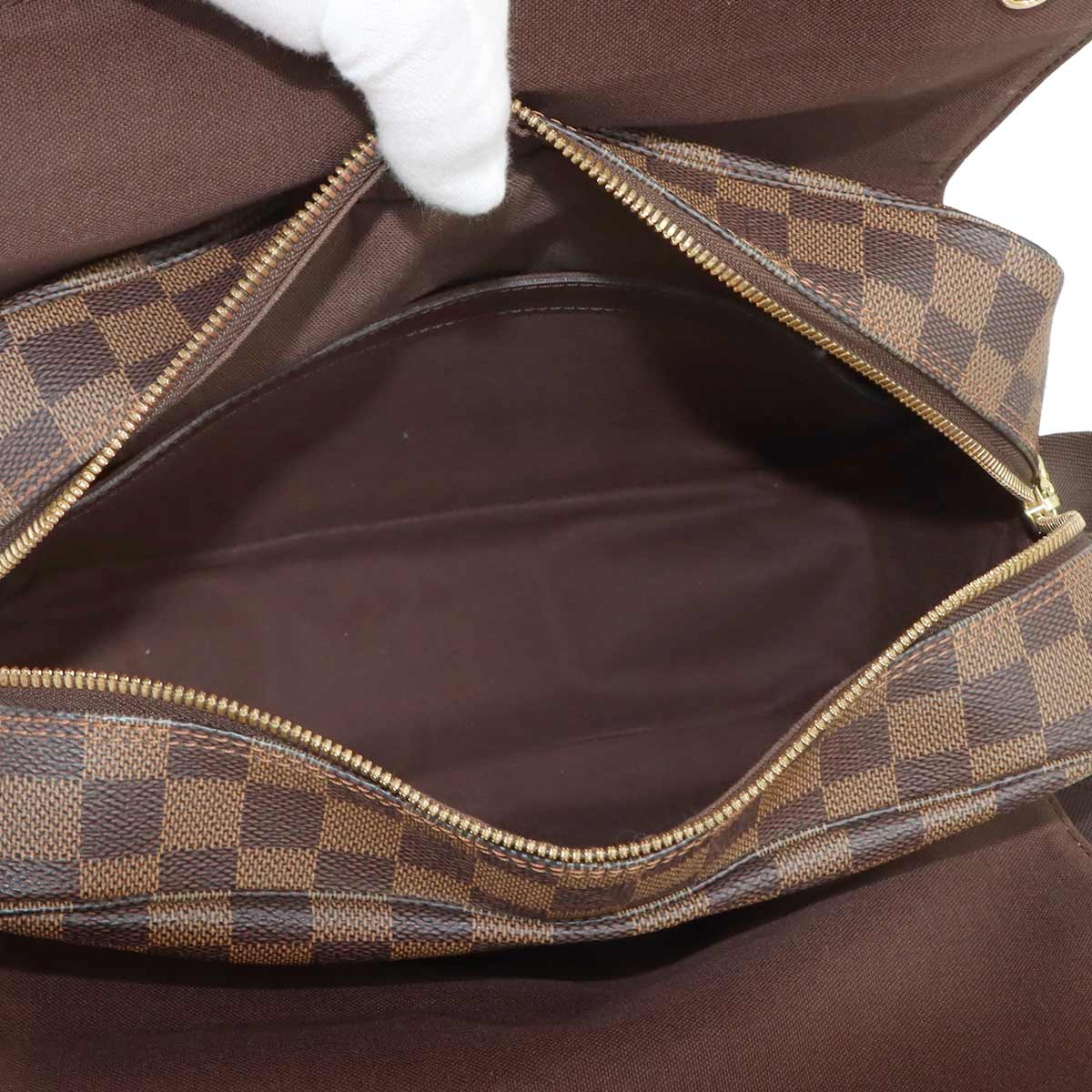 Damier Naviglio Shoulder Bag Ebene N45255 Unisex Purse