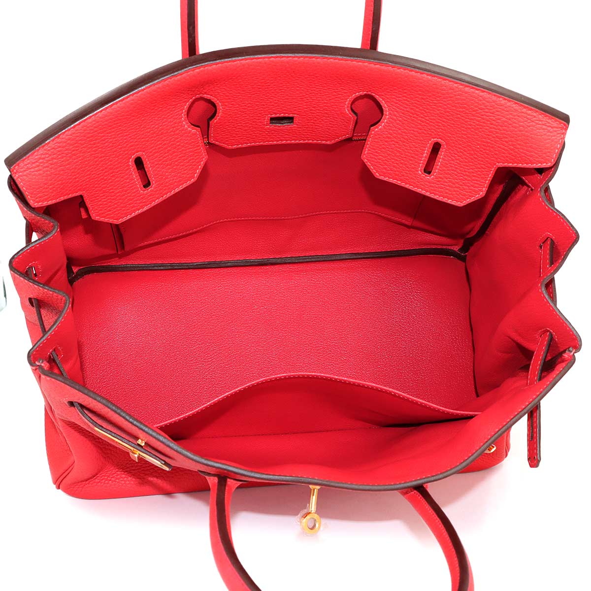 Birkin 35 Togo Rouge Pivoine Hand Bag Red Purse