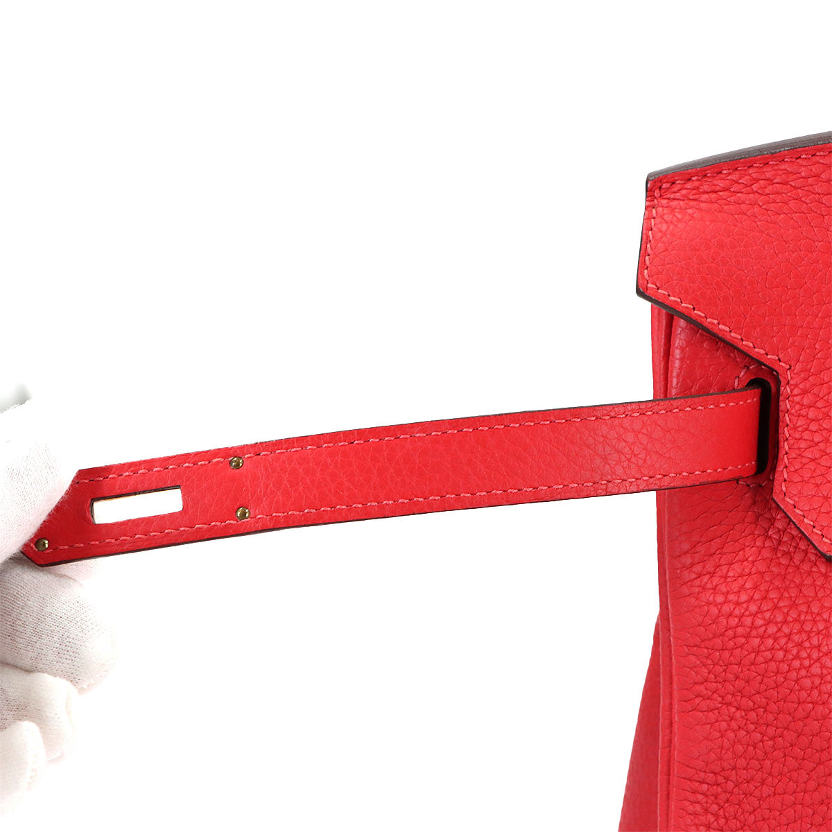 Birkin 35 Togo Rouge Pivoine Hand Bag Red Purse