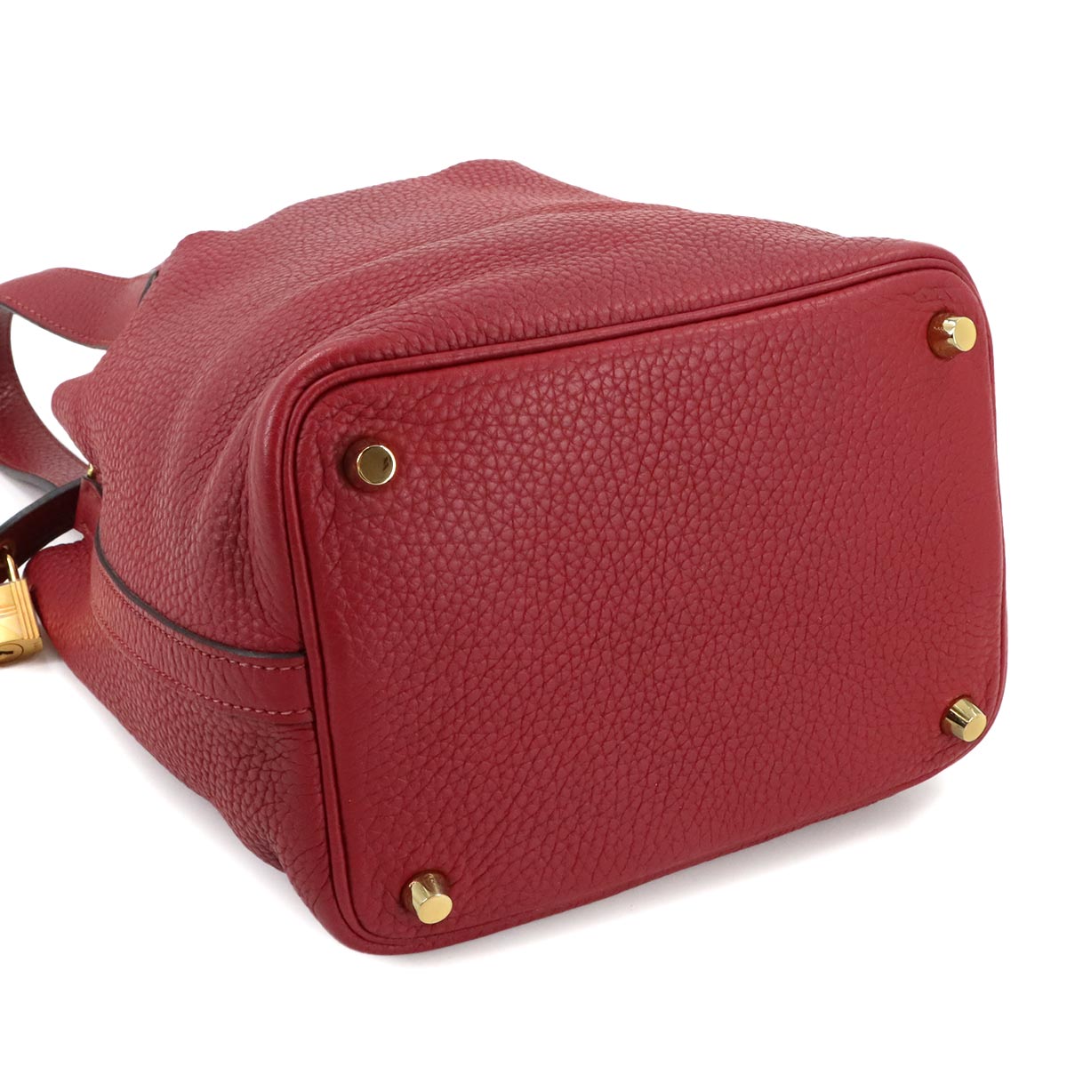 Picotin Lock PM Hand Bag Taurillon Clemence Rouge Grenade