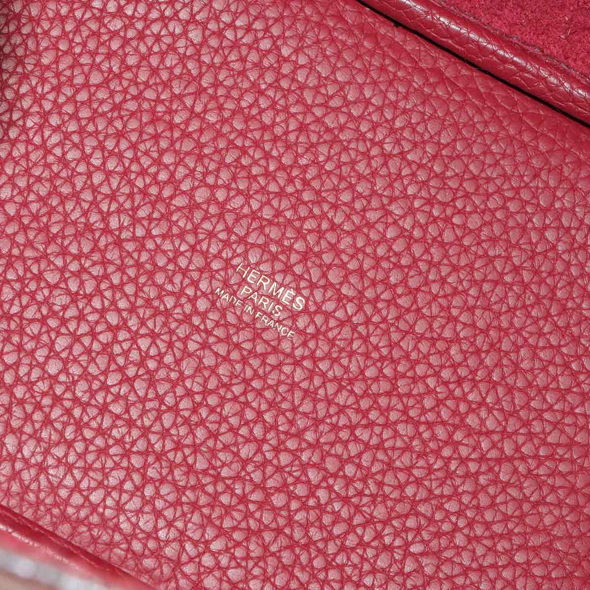 Picotin Lock PM Hand Bag Taurillon Clemence Rouge Grenade