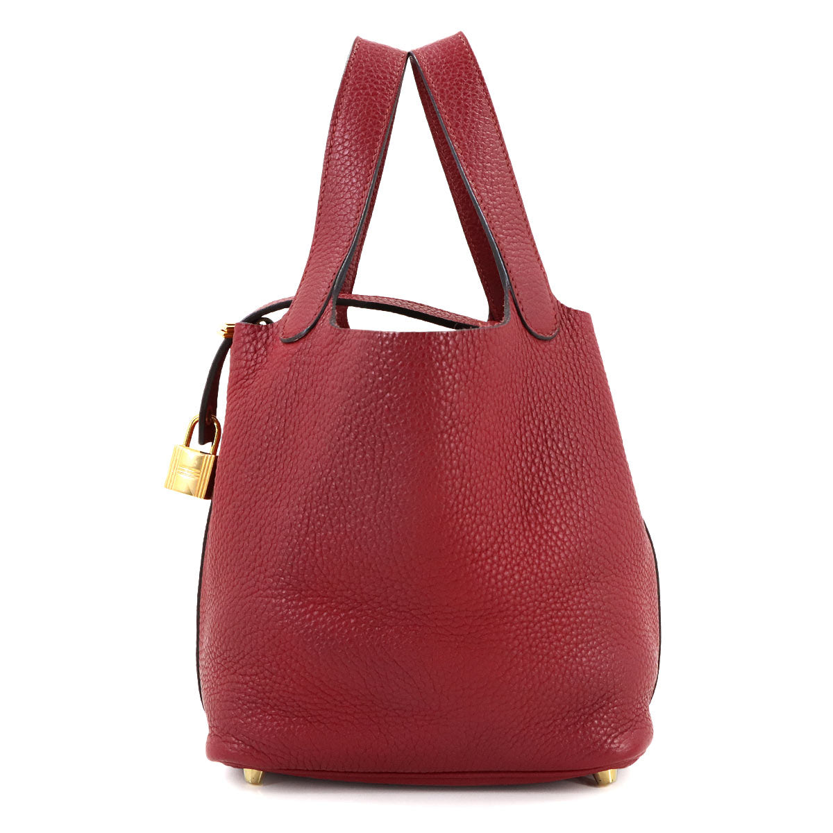 Picotin Lock PM Hand Bag Taurillon Clemence Rouge Grenade