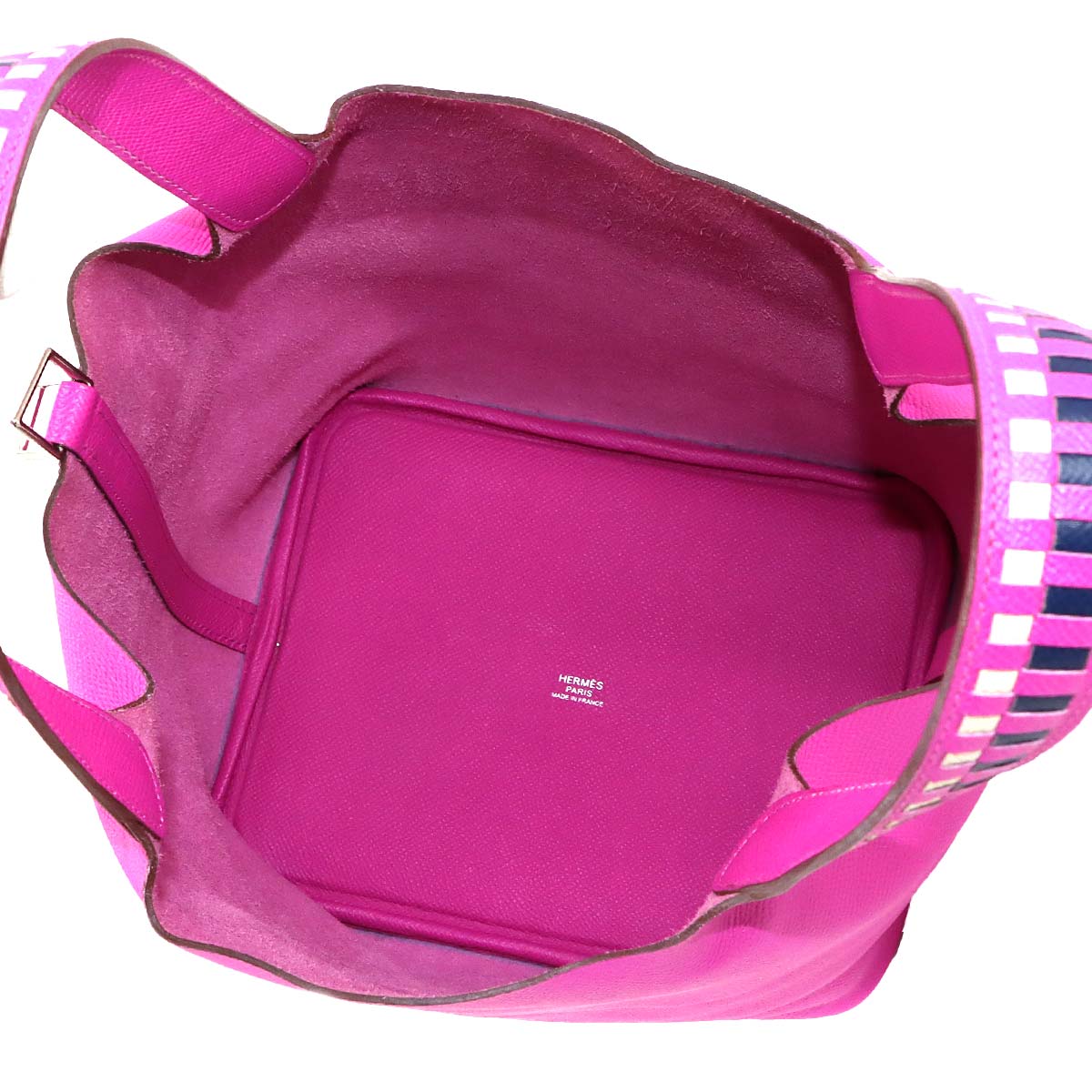 Picotin Lock MM Tressage Hand Bag Epsom Magnolia