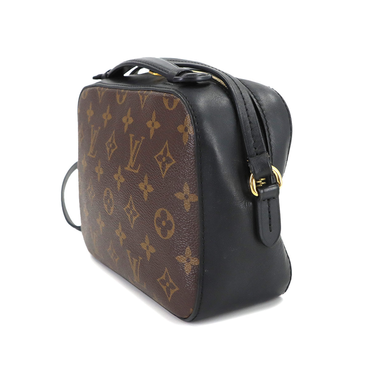 Monogram Saintonge Shoulder Bag Brown Noir M43555 Purse