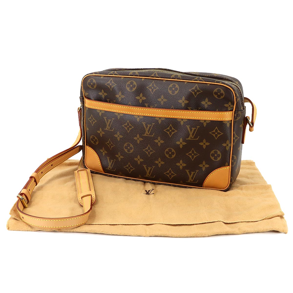 Monogram Trocadero 30 Shoulder Bag Brown M51272 Purse