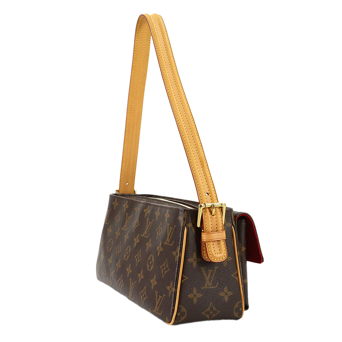 Monogram Viva Cite MM Shoulder Bag Brown M51164 Purse