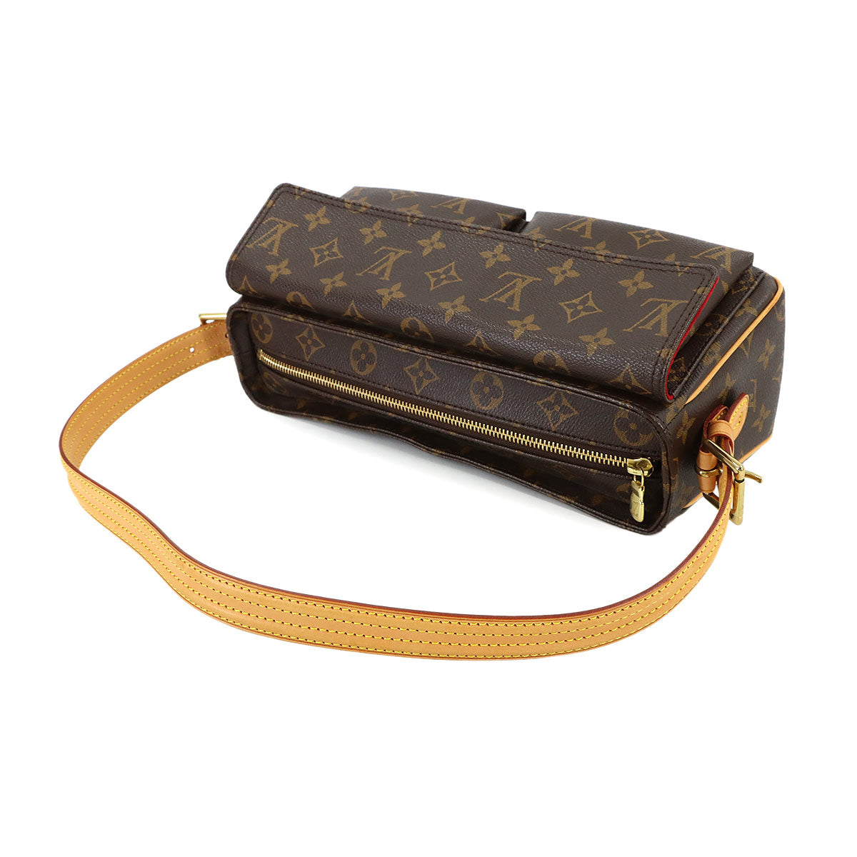 Monogram Viva Cite MM Shoulder Bag Brown M51164 Purse