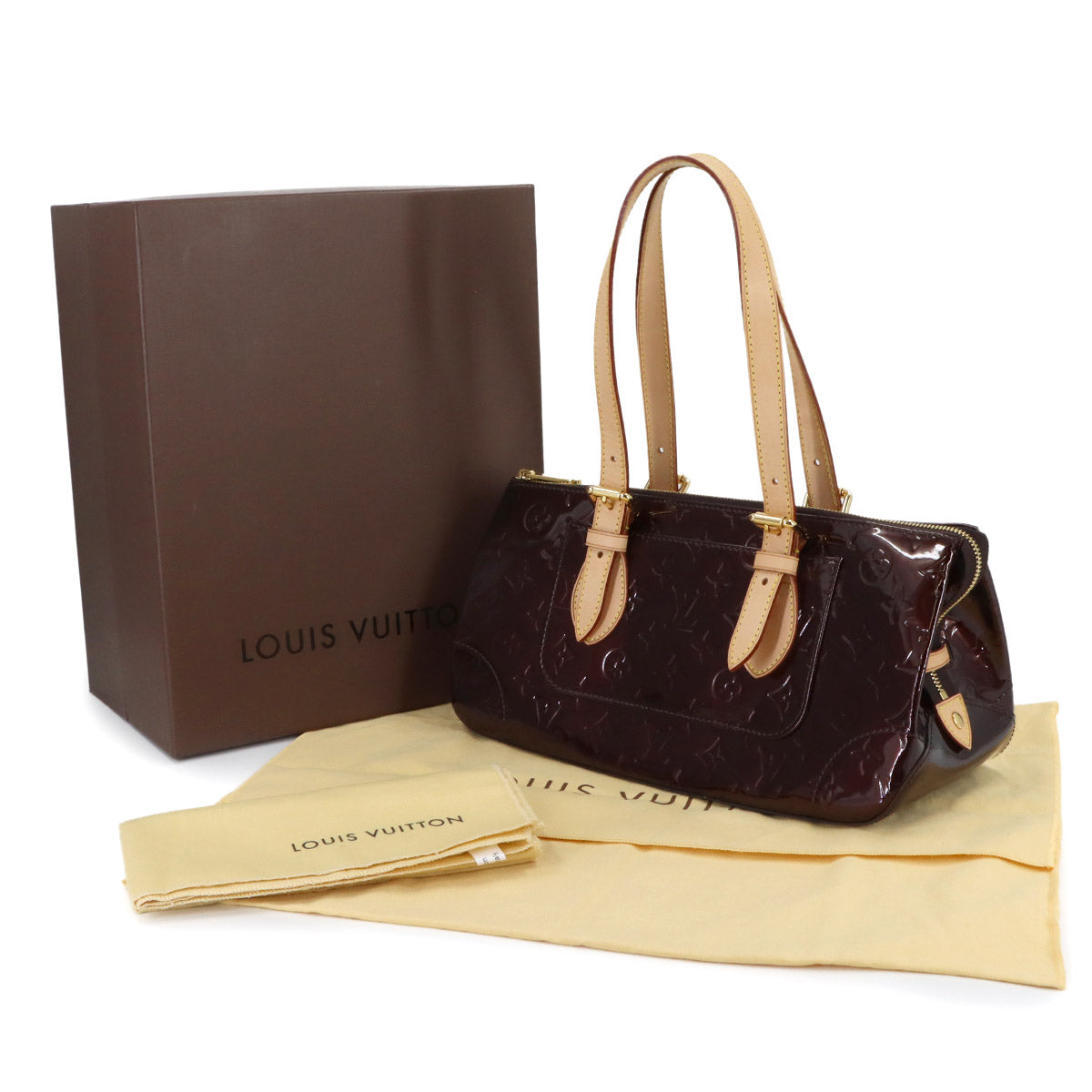 Vernis Rosewood Avenue Shoulder Bag Amarante M93510
