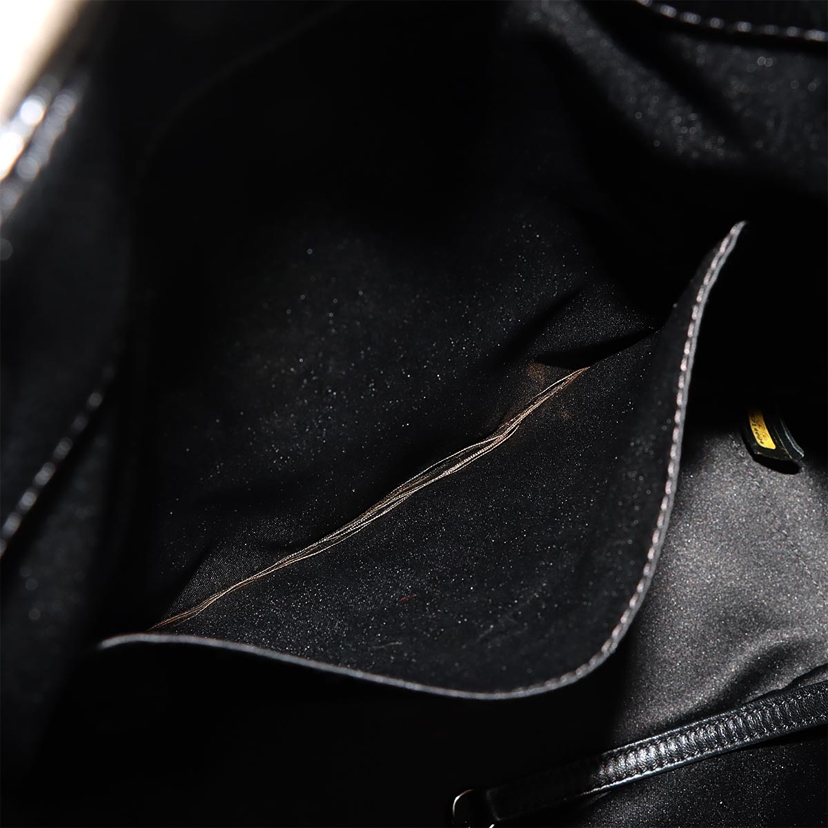 Matelasse Chain Tote Bag Leather Black Purse