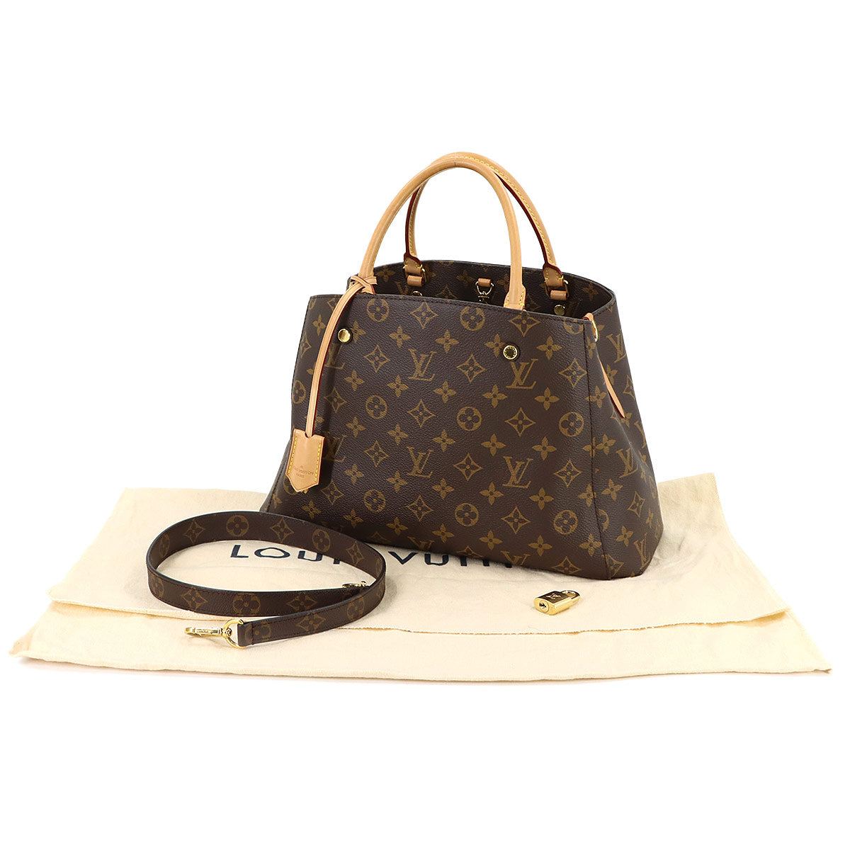 Monogram Montaigne MM 2way Hand Shoulder Bag M41056 Purse