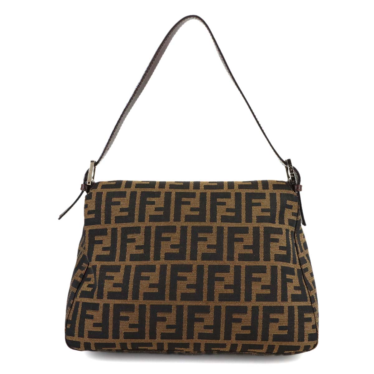 Zucca Mamma Baguette Shoulder Bag Canvas Leather Brown 26325