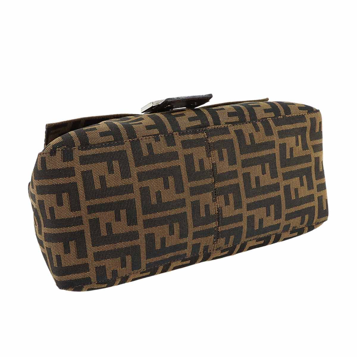 Zucca Mamma Baguette Shoulder Bag Canvas Leather Brown 26325