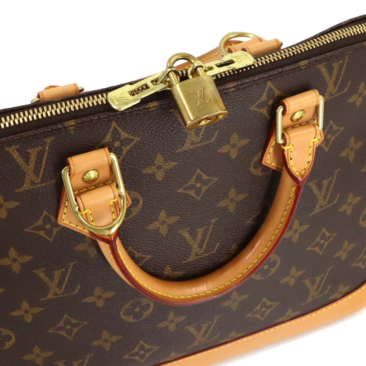 Monogram Alma Hand Bag Brown M51130 Purse