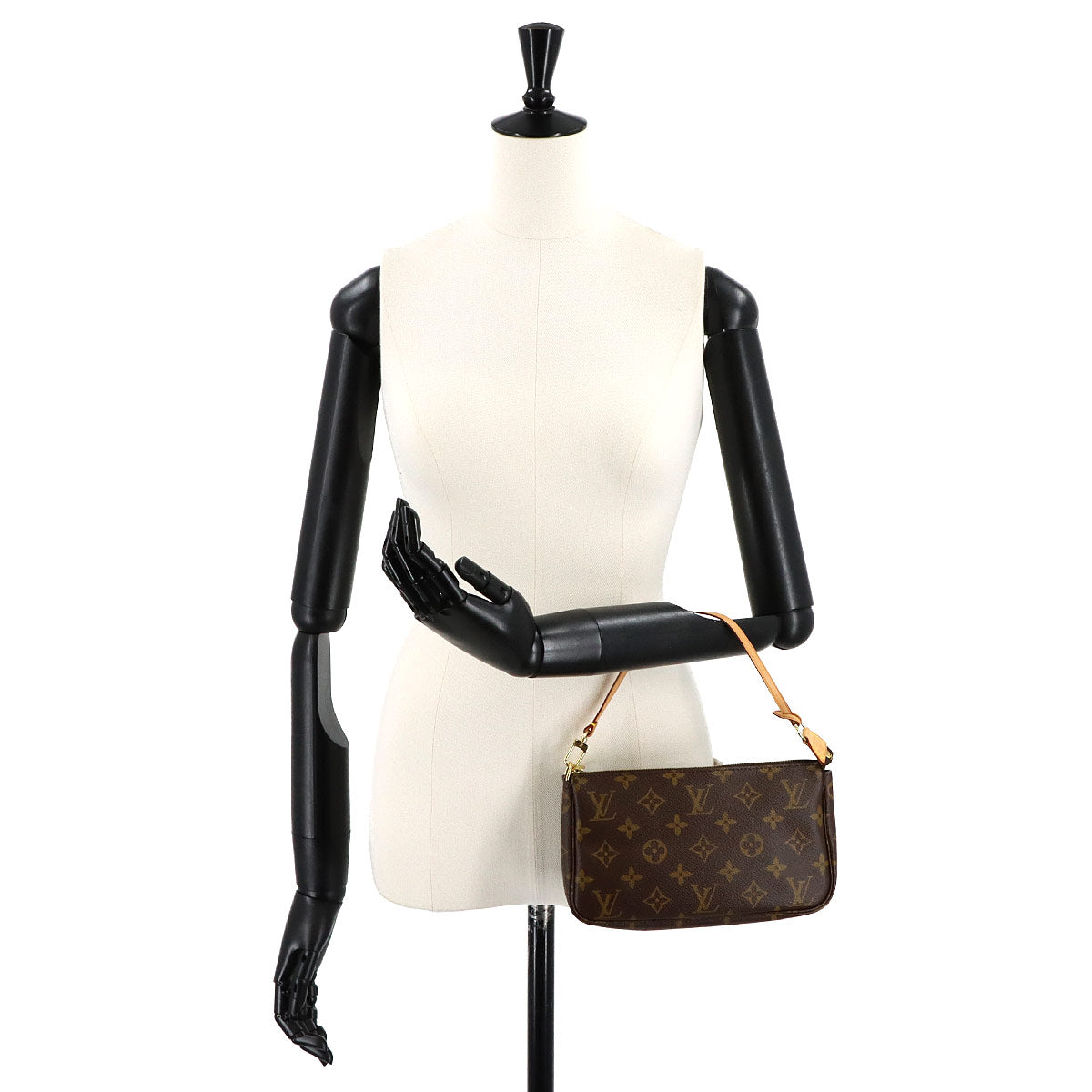 Monogram Pochette Accessoires Hand Bag Pouch Brown M51980