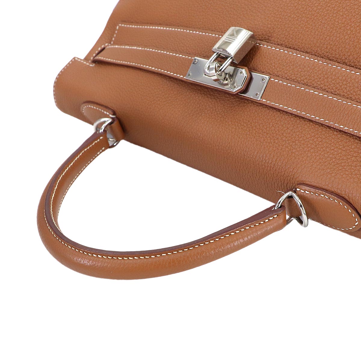 Kelly 35 Togo Gold 2way Hand Shoulder Bag Brown Purse