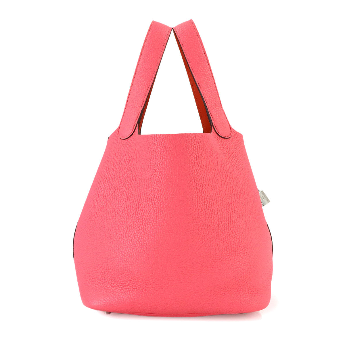 Picotin Lock Eclat MM Hand Bag Traurillon Clemence Rose azalee