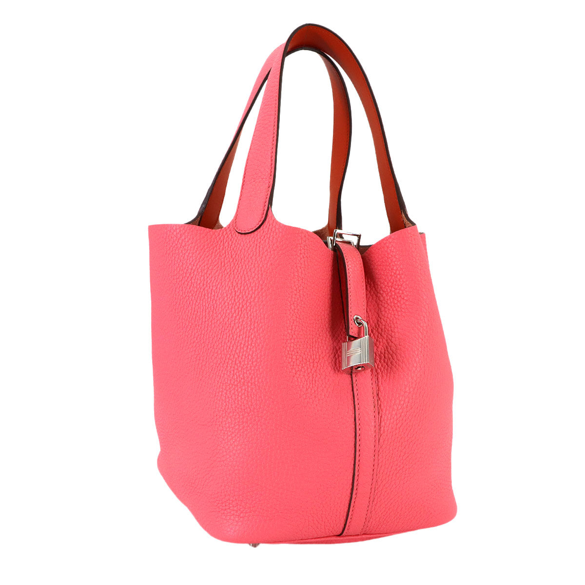 Picotin Lock Eclat MM Hand Bag Traurillon Clemence Rose azalee