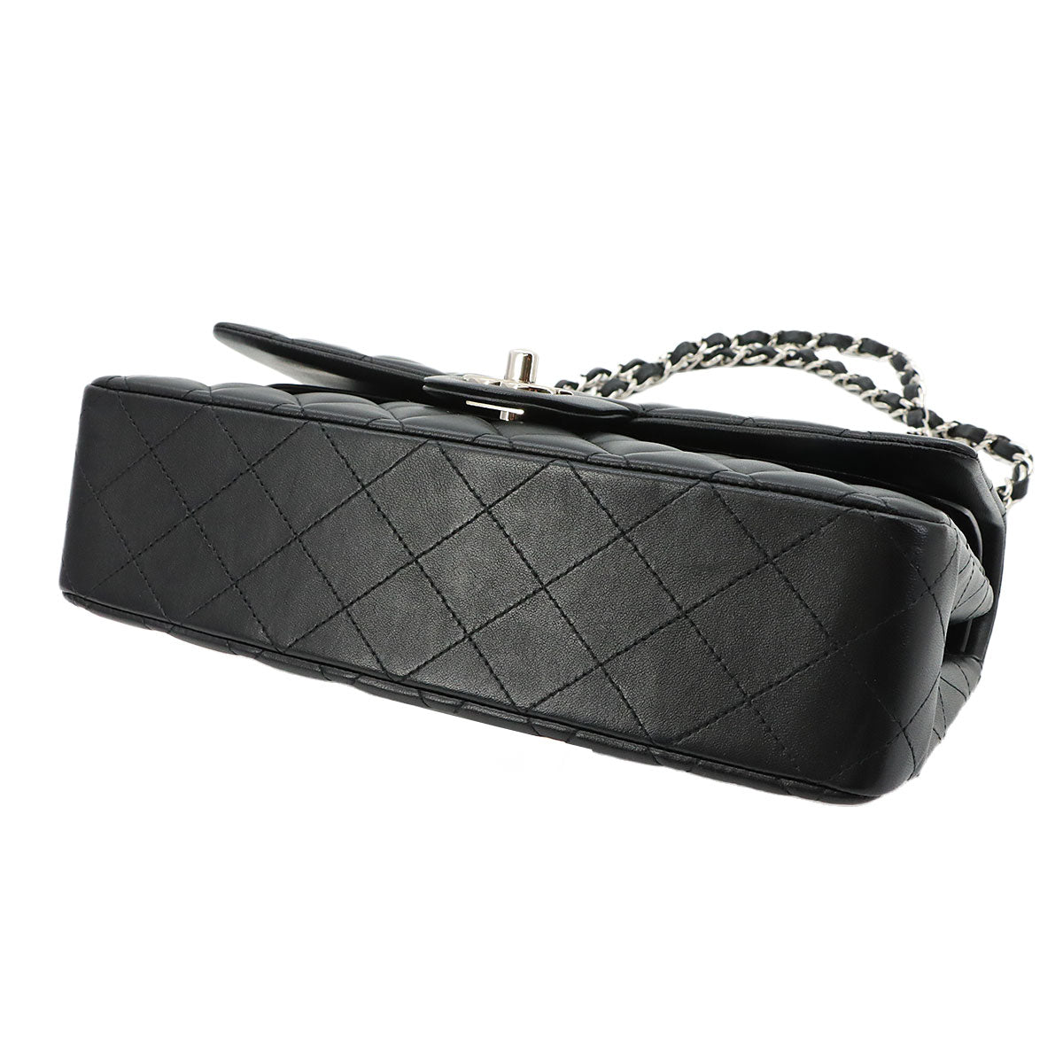 Matelasse 25 Chain Shoulder Bag Leather Black A01112 11.12