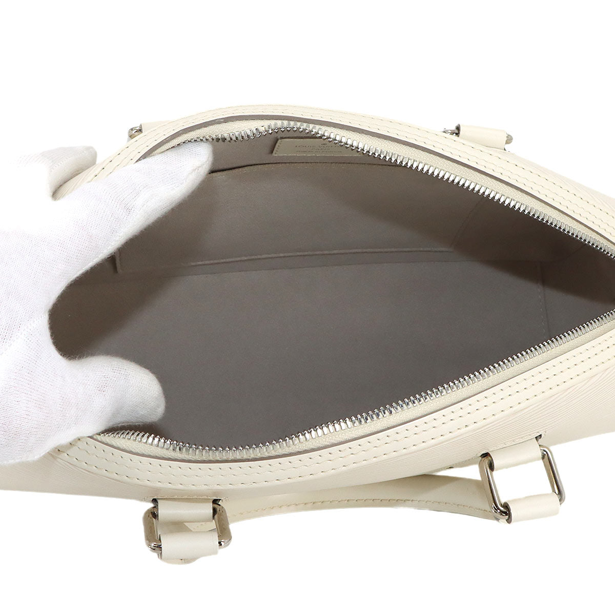 Epi Jasmin Hand Bag Leather White M5285J Purse