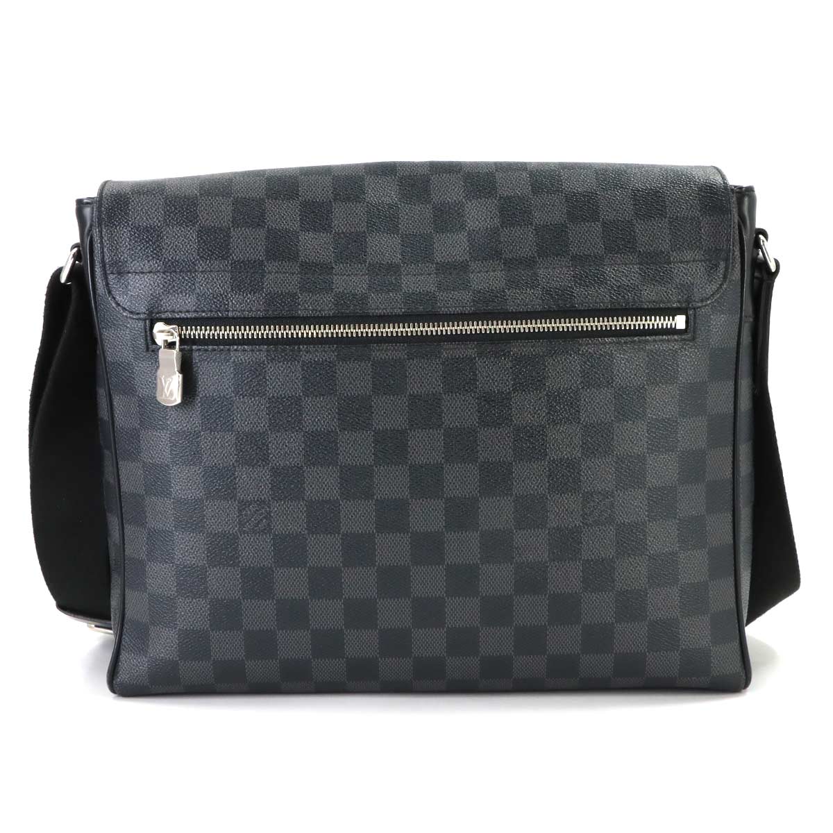 Damier Graphite District MM NM Shoulder Bag Black N41029