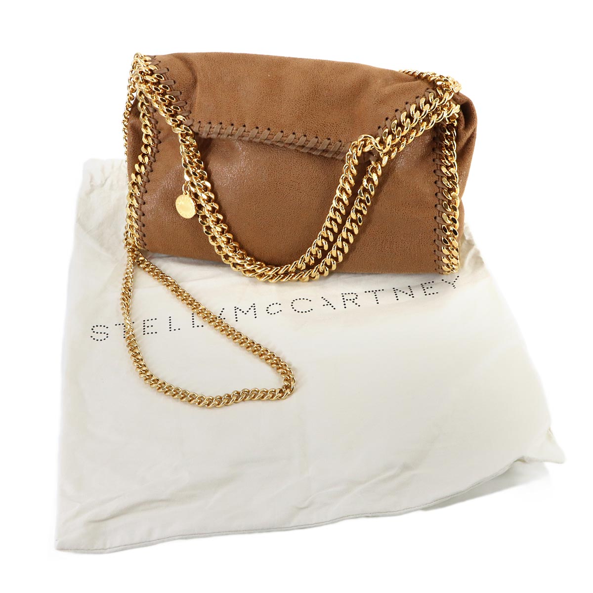 Falabella Mini 2way Tote Shoulder Bag Brown 371223