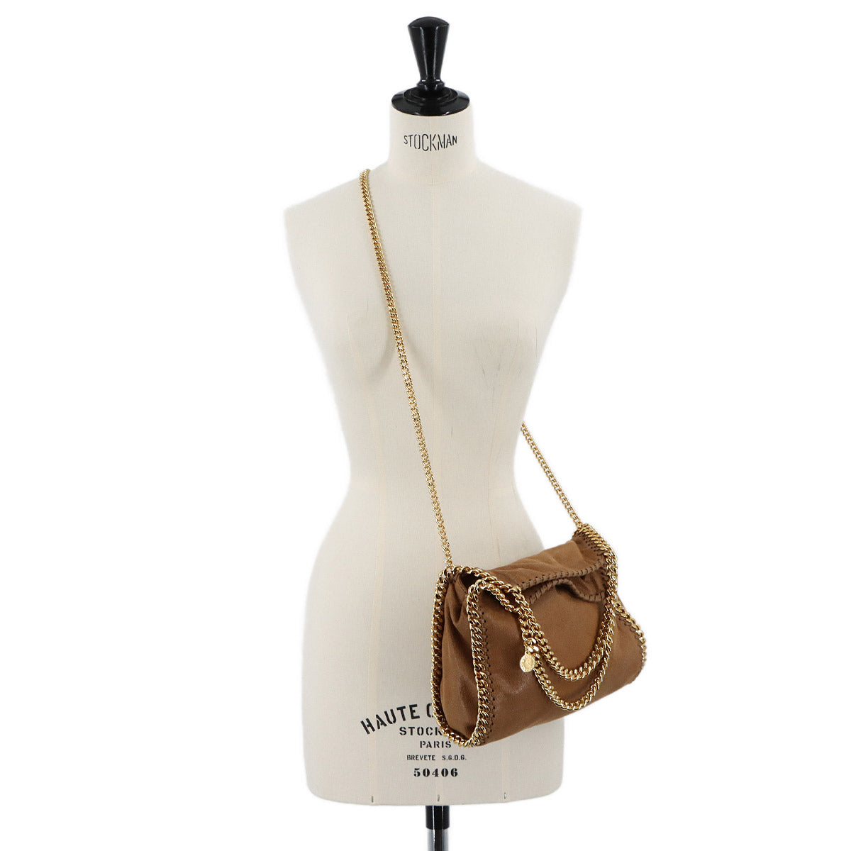 Falabella Mini 2way Tote Shoulder Bag Brown 371223